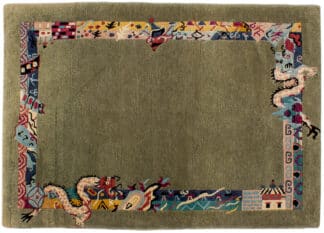 Teppich Drachenmotiv Nepal Kenecht | ca. 135 x 190 cm – jetzt kaufen bei Teppich-kaufen-XXL.de