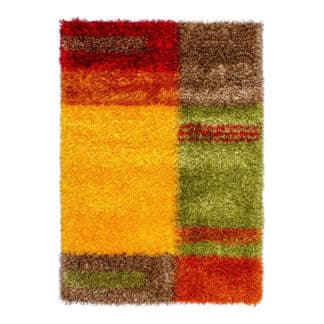 Teppich Shaggy Pasadena | Gelb-Rot – jetzt kaufen bei Teppich-kaufen-XXL.de