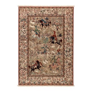 Teppich Jagdszene Bild | ca. 140 x 195 cm – jetzt kaufen bei Teppich-kaufen-XXL.de