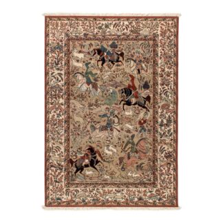 Teppich Jagdszene Bild | ca. 140 x 195 cm – jetzt kaufen bei Teppich-kaufen-XXL.de