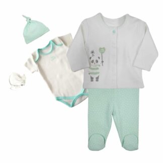 BABY CORNER 5-teiliges unisex Baby Cardigan Geschenkset "Panda" – jetzt kaufen bei Lifetex-Heimtextilien.de