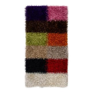 Teppich Brücke Shaggy Multicolor | ca. 70 x 140 cm – jetzt kaufen bei Teppich-kaufen-XXL.de