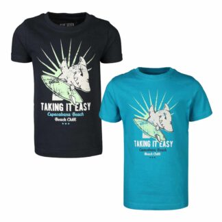 BLUE SEVEN Mini Jungen T-Shirt mit Haiprint | leuchtet im Dunkeln – jetzt kaufen bei Lifetex-Heimtextilien.de