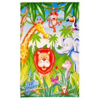 Lovely Kids Kinderteppich "Dschungel" | 100 x 160 cm – jetzt kaufen bei Teppich-kaufen-XXL.de
