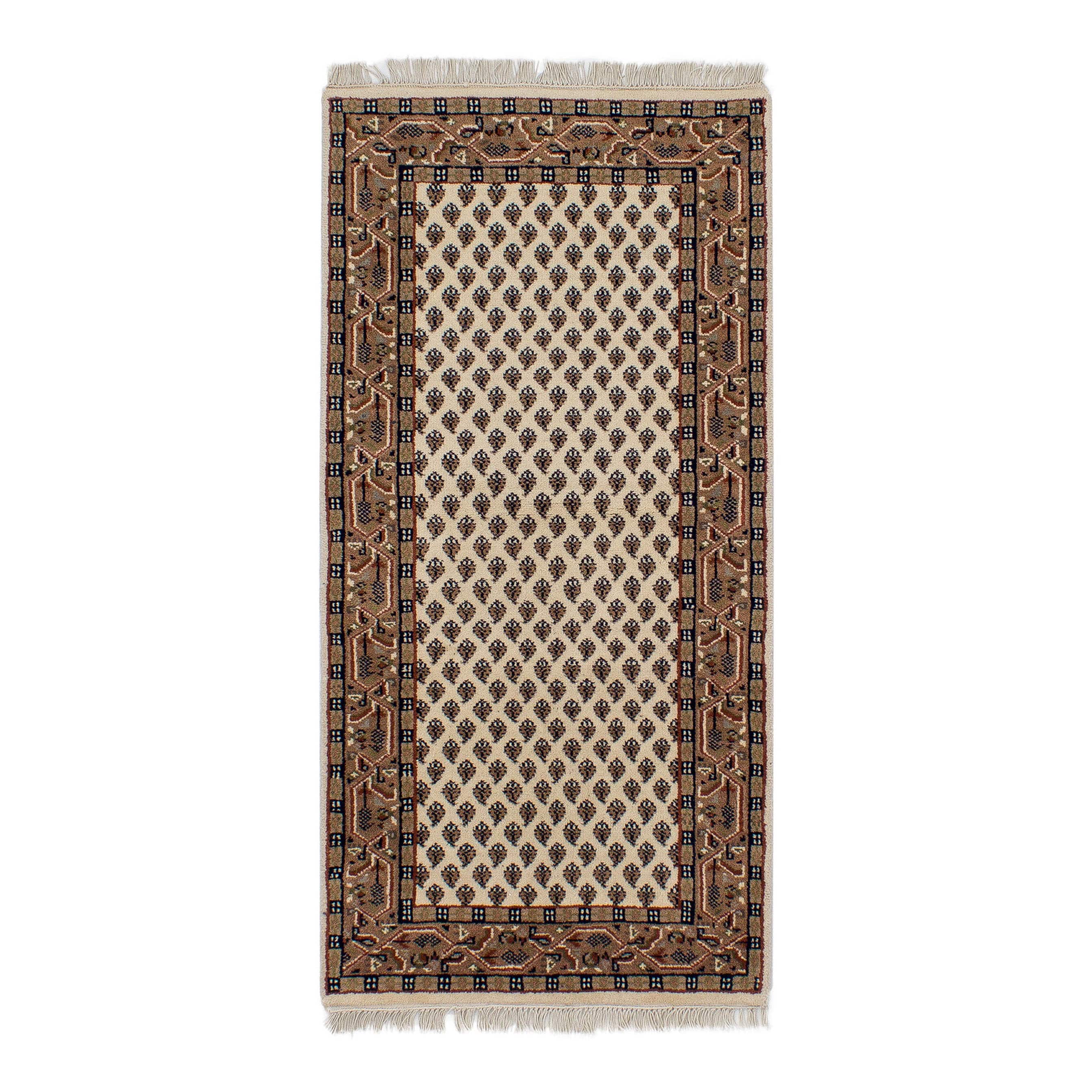 Teppich Brücke Bikaner Mir Beige/Braun ca. 70 x 140 cm bei Tekal bestellen