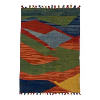 Teppich Kelim Modern Abstrakt | ca. 135 x 195 cm – jetzt kaufen bei Teppich-kaufen-XXL.de