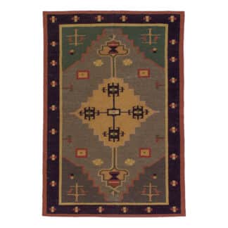 Teppich Kelim Geometrisch mit Bordüre | ca. 120 x 180 cm – jetzt kaufen bei Teppich-kaufen-XXL.de