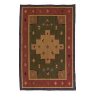 Teppich Kelim Geometrisch mit Bordüre | ca. 120 x 180 cm – jetzt kaufen bei Teppich-kaufen-XXL.de