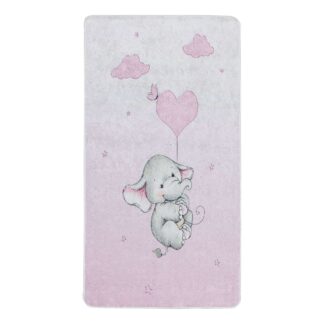 Kinderteppich Brücke Elefant mit Herzen | ca. 80 x 150 cm – jetzt kaufen bei Teppich-kaufen-XXL.de