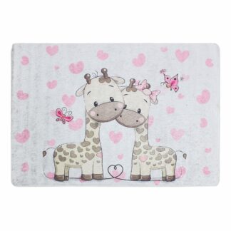 Kinderteppich Giraffen mit Herzen | ca. 120 x 180 cm – jetzt kaufen bei Teppich-kaufen-XXL.de