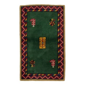 Teppich Brücke Gabbeh mit Bordüre | ca. 75 x 135 cm – jetzt kaufen bei Teppich-kaufen-XXL.de