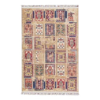 Teppich Vintage Felder Print | ca. 120 x 180 cm – jetzt kaufen bei Teppich-kaufen-XXL.de