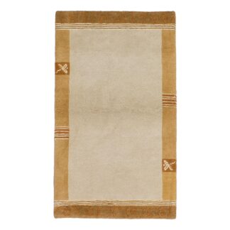 Teppich Brücke Nepali modern mit Bordüre | ca. 90 x 160 cm – jetzt kaufen bei Teppich-kaufen-XXL.de