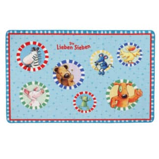 Die Lieben Sieben LS-202/10 Kinderteppich Tierfreunde 100x160 cm – jetzt kaufen bei Tekal - Textile Lebensqualität