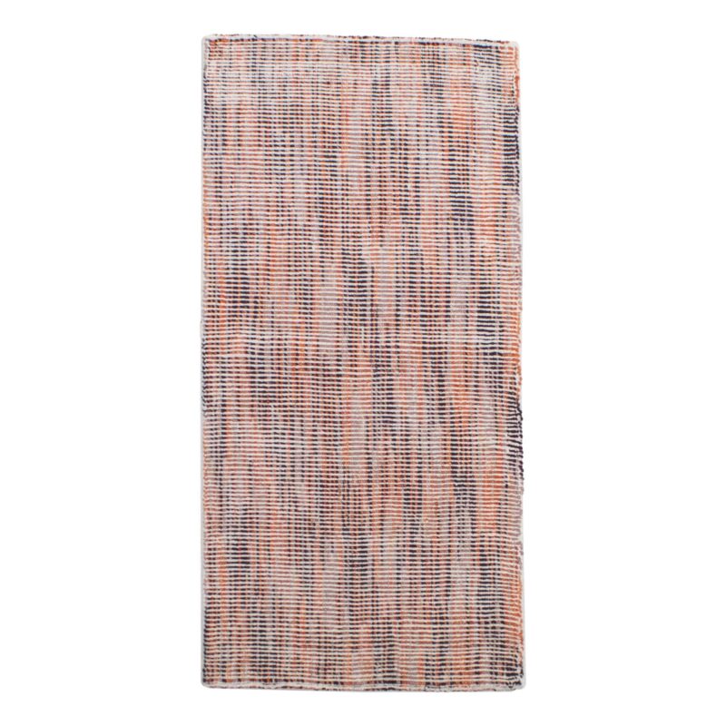 Teppichbrücke Streifen Orange/Weiß/Braun ca. 70 x 140 cm bei Tekal bestellen
