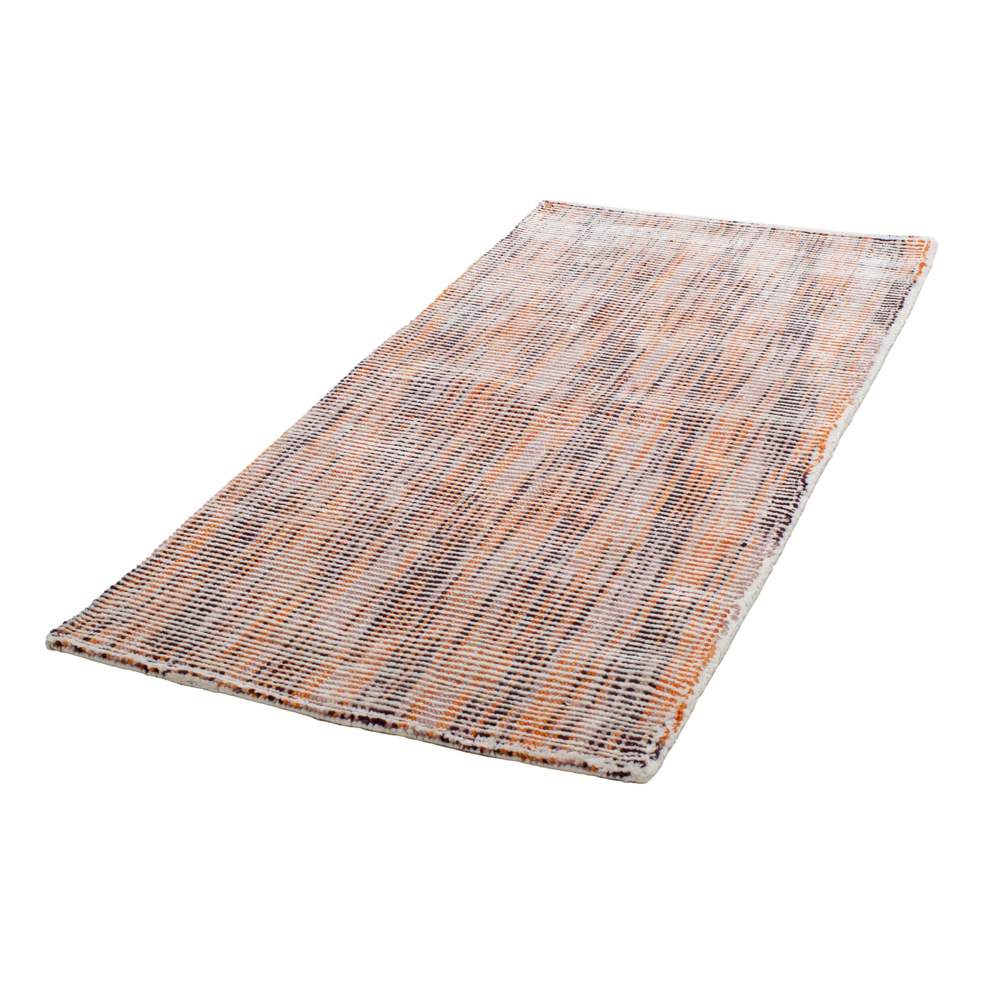 Teppichbrücke Streifen Orange/Weiß/Braun ca. 70 x 140 cm bei Tekal bestellen